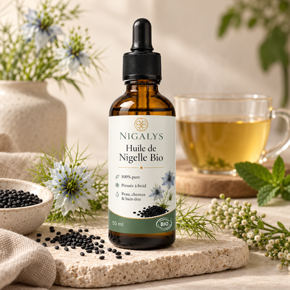 Huile de Nigelle Bio – Confort Digestif